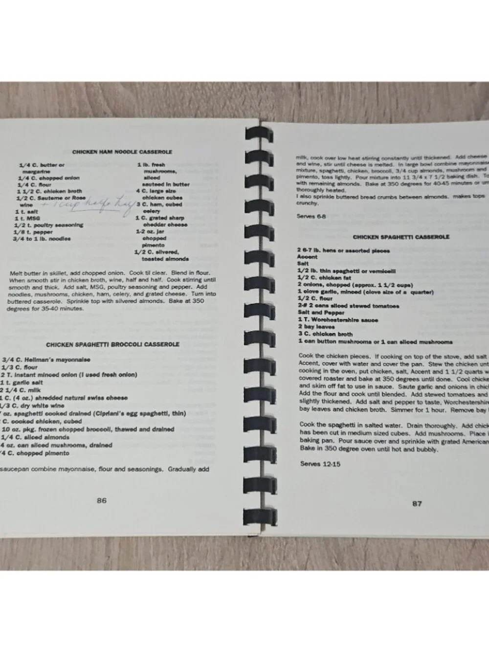 Mrs K's Classics Spiral Bound Cookbook Vintage
